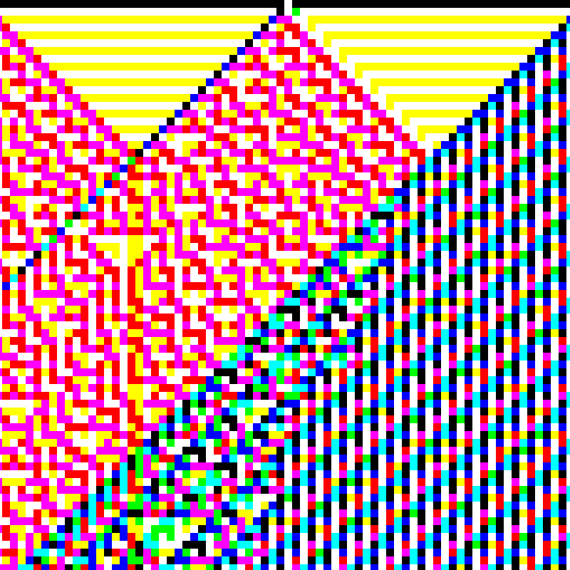 RGB Elementary Cellular Automaton #214 static token preview