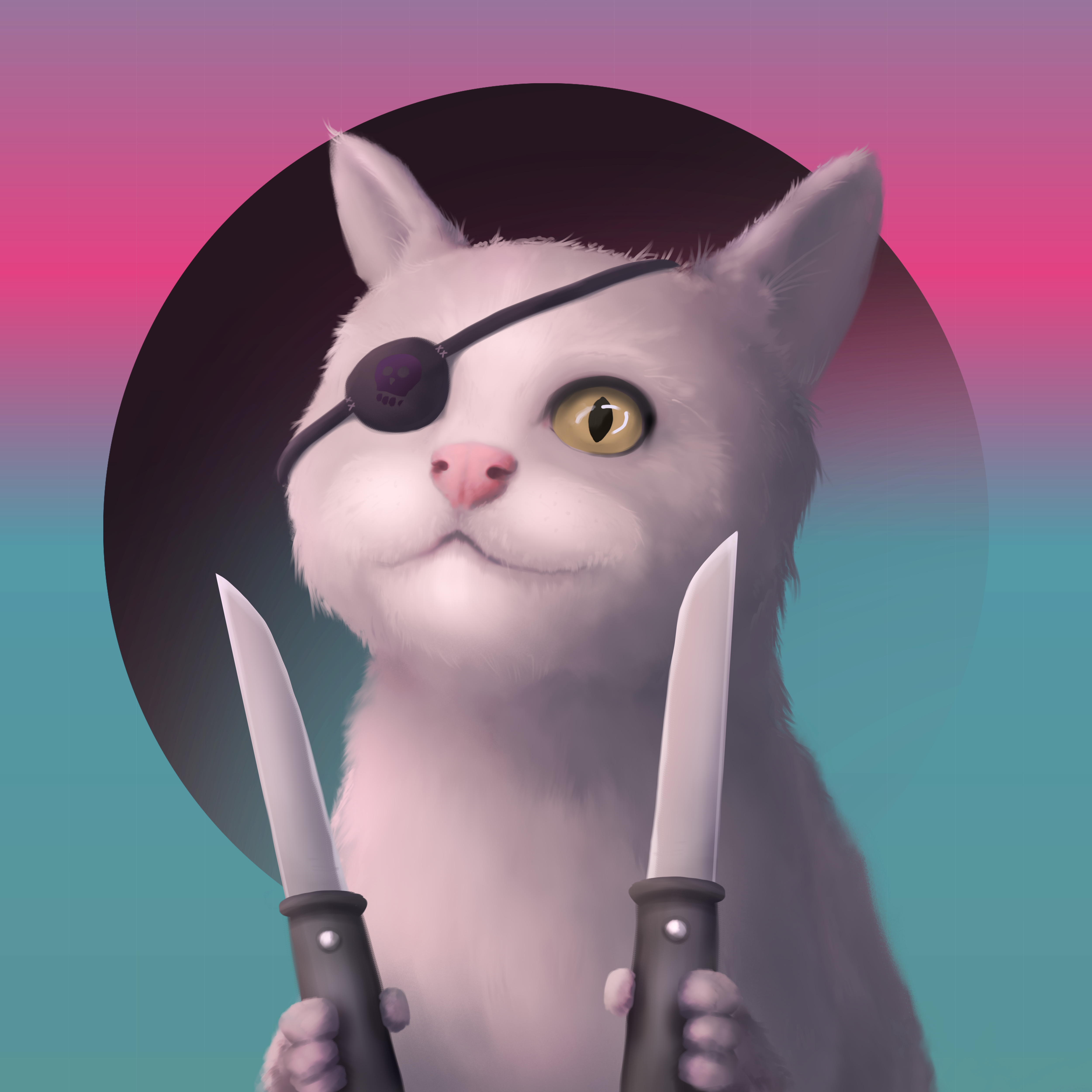 Crazy cat #22 static token preview