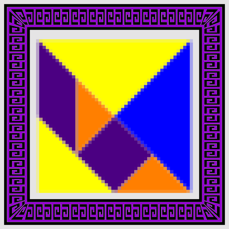 Tangram 00: The Square #4 static token preview