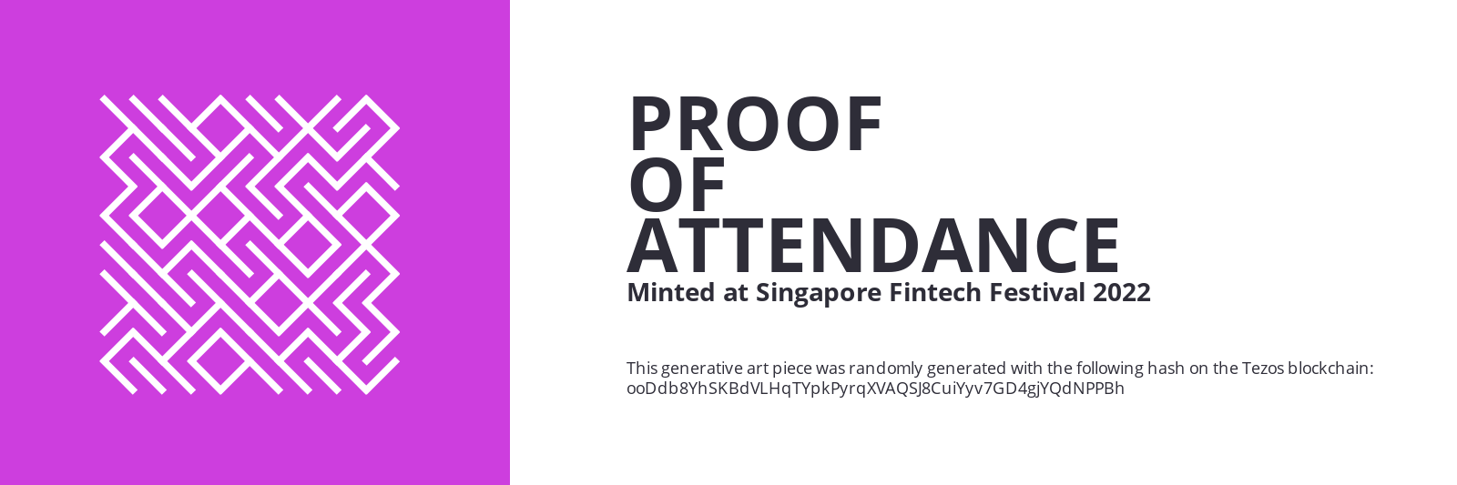 SFF2022 Proof of Attendance Token #2410 static token preview