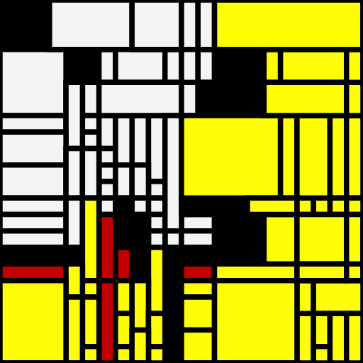 Mondrian Ticket #3 static token preview