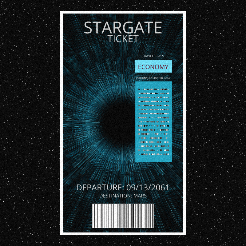 Stargate Ticket | Reboot #16 static token preview
