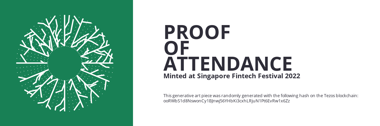 SFF2022 Proof of Attendance Token #1745 static token preview