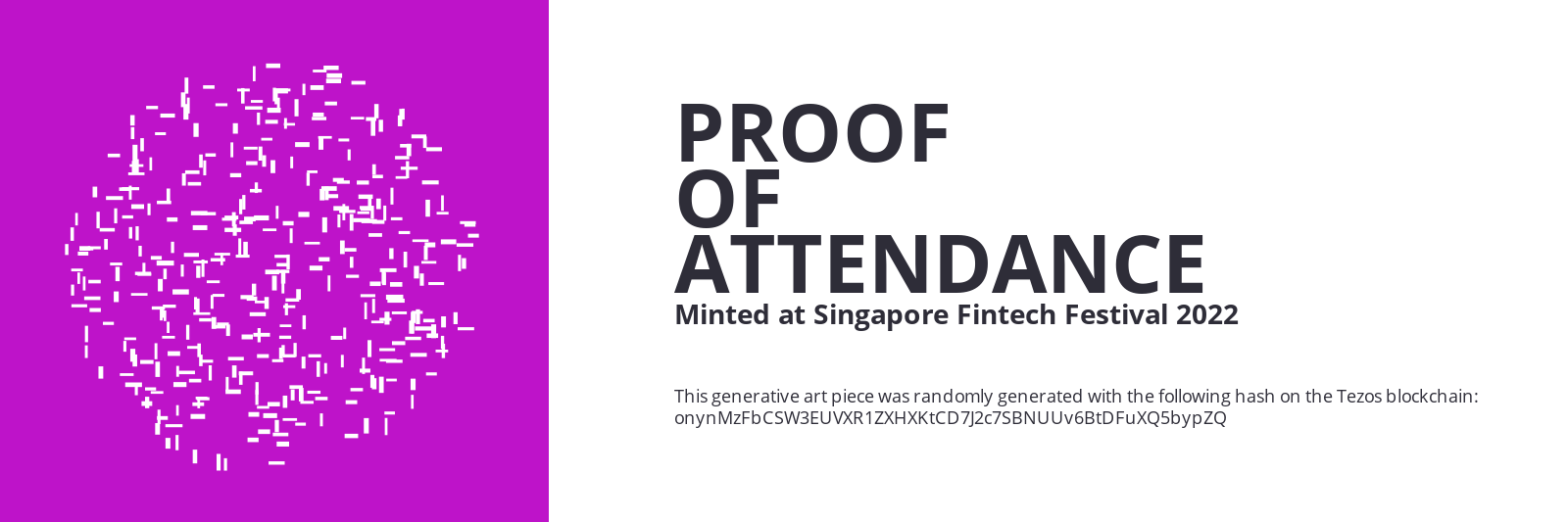 SFF2022 Proof of Attendance Token #2549 static token preview