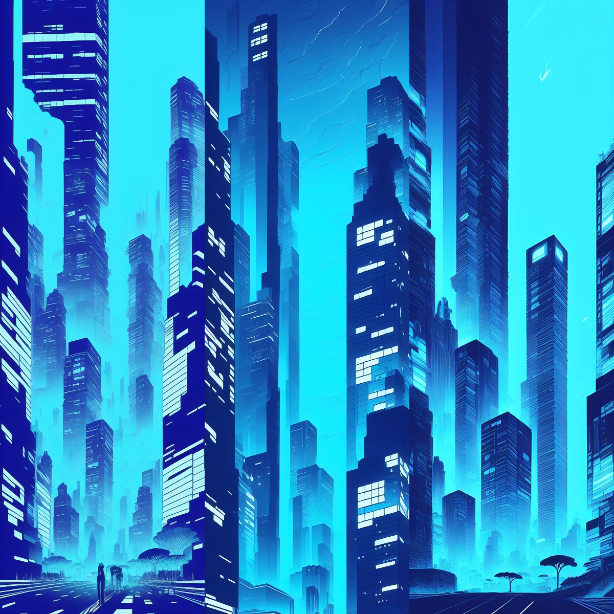 Blue City #4 static token preview