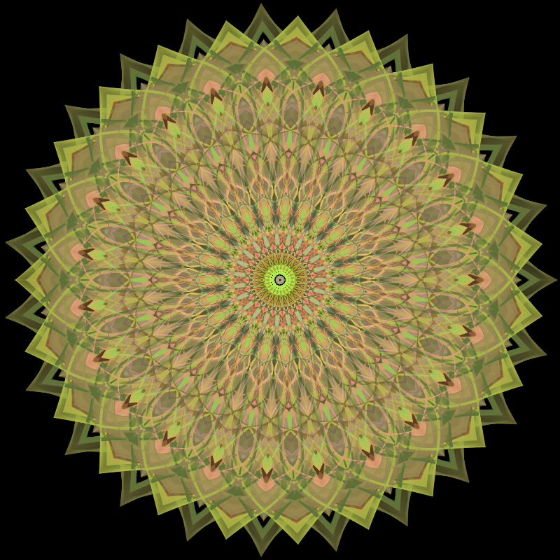 Morphing Mandala - #fxhashturnsone charity #56 static token preview