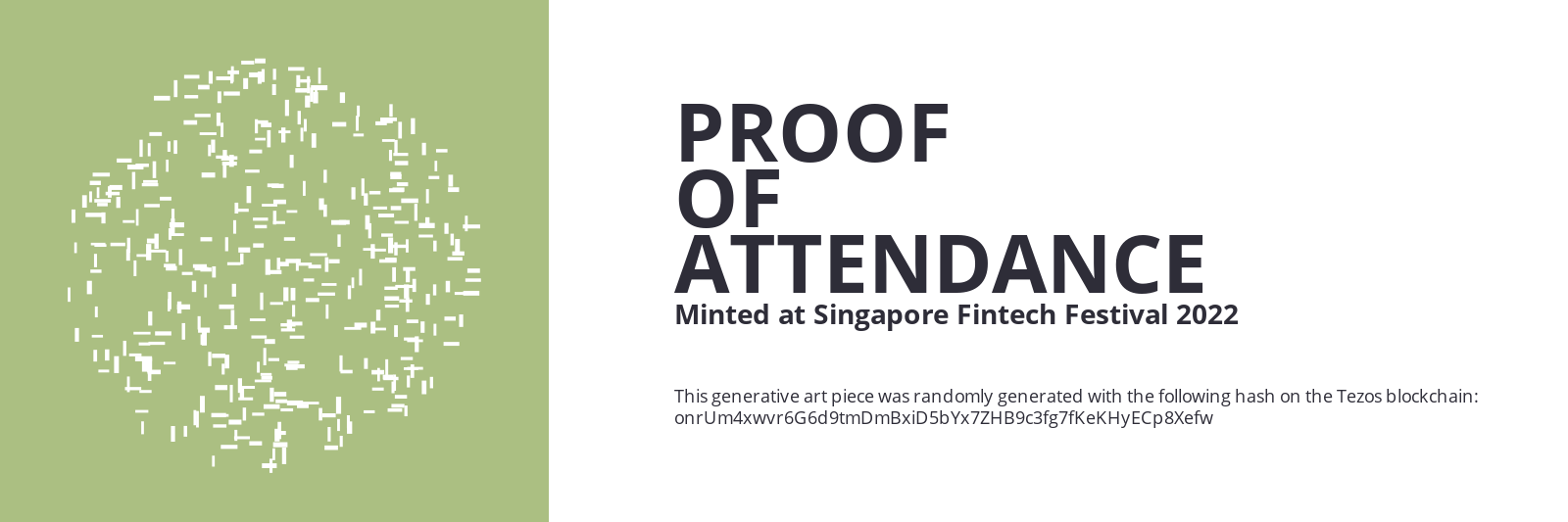 SFF2022 Proof of Attendance Token #2429 static token preview