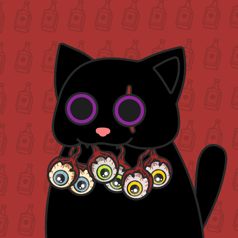Addams Cat #21 static token preview