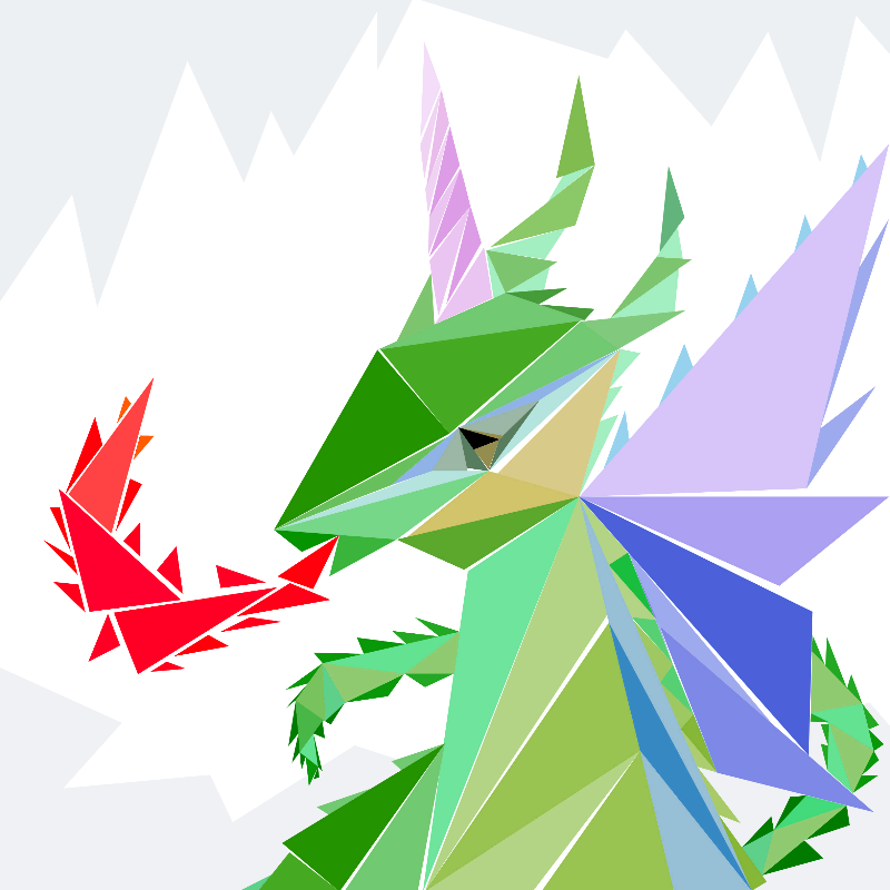 Unicorn dragon #9 static token preview
