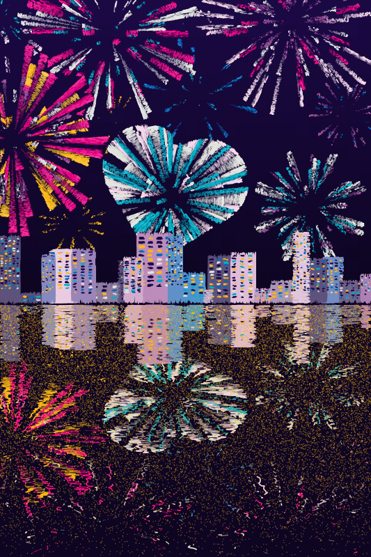 Fireworks #8 static token preview