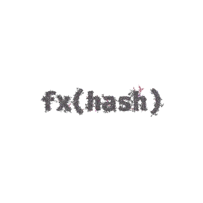 FXHASH Logo with Features #1 static token preview
