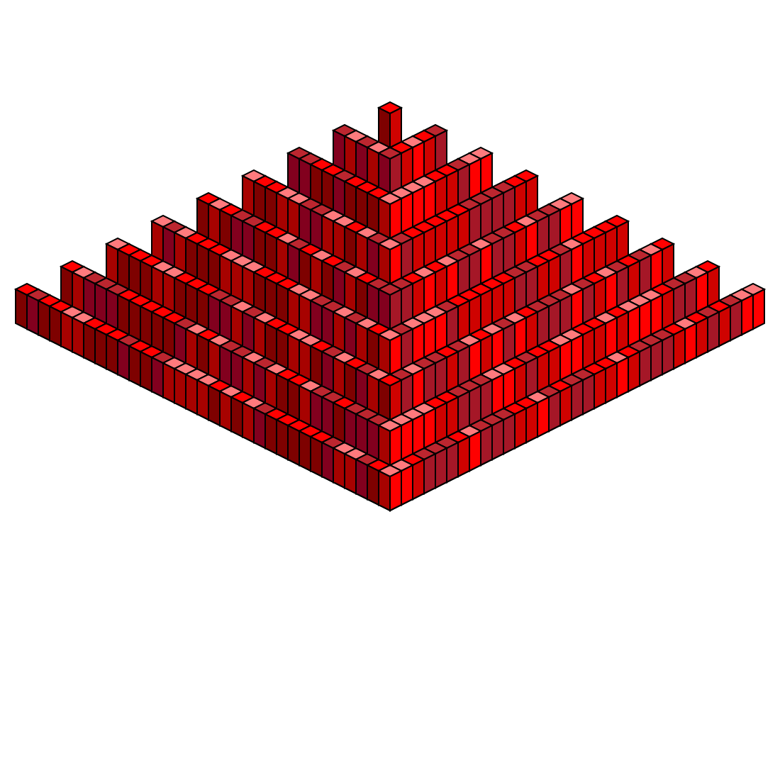 Isometric Grid Pyramid #3 static token preview
