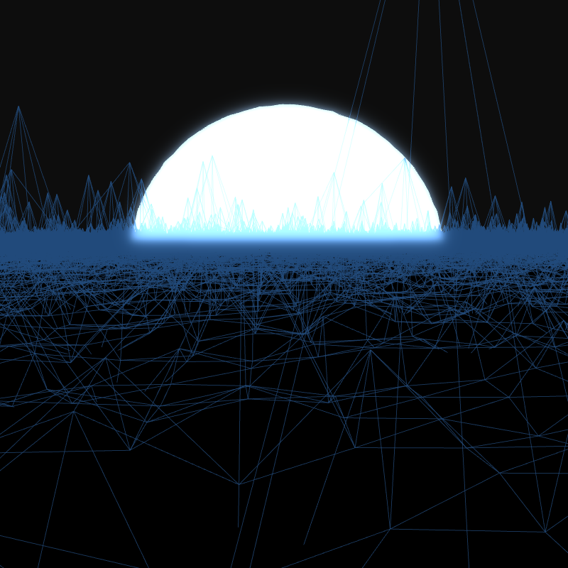 Generative Retrowave Field #92 static token preview