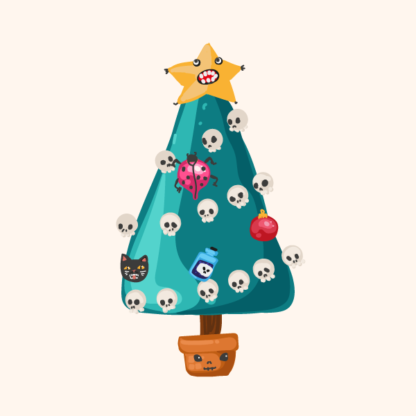 Creepy Christmas Tree For You! #24 static token preview