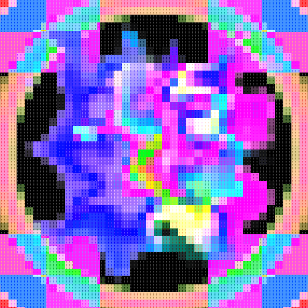Pixelated Utopian Entity #7 static token preview
