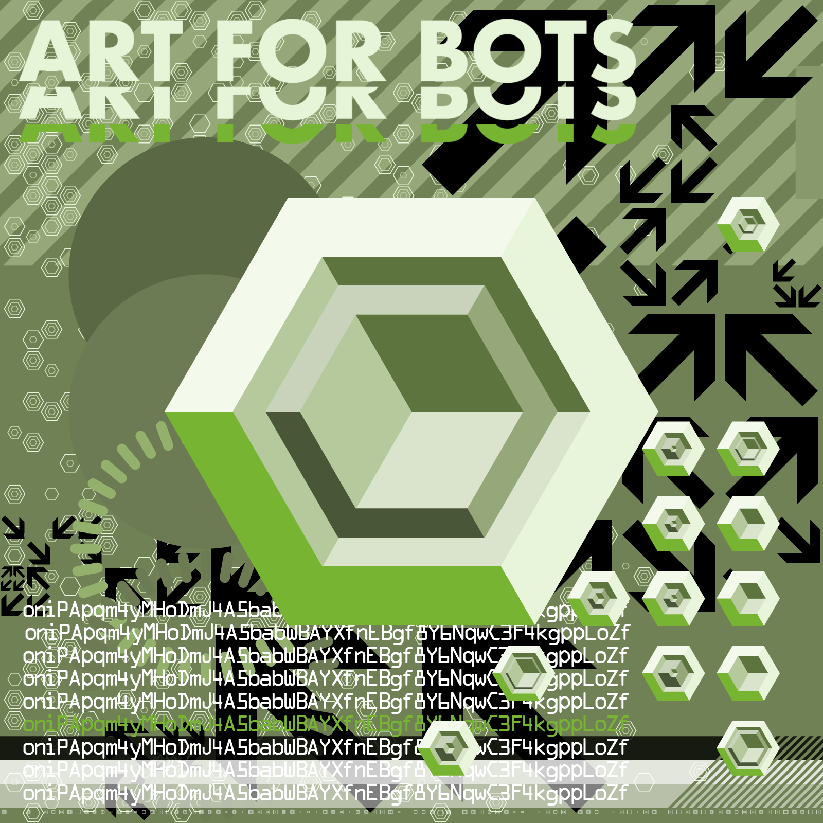 Hexagones - Art for Bots for Humans #18 static token preview