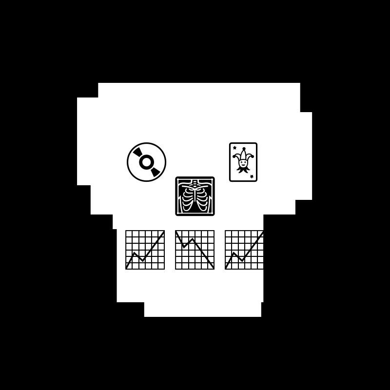NotSkull(B&W) #13 static token preview