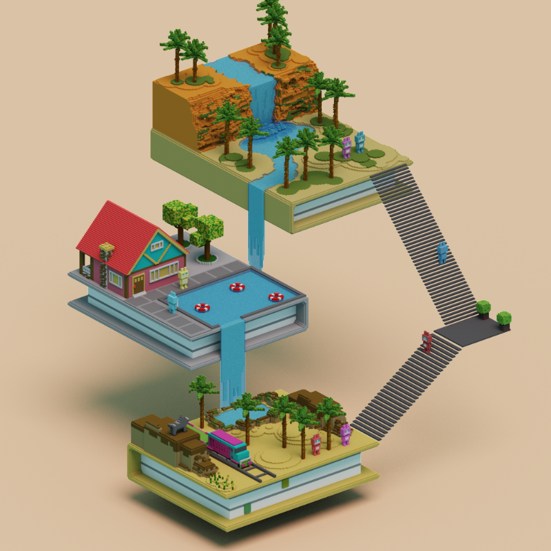 Books and islands #2 static token preview