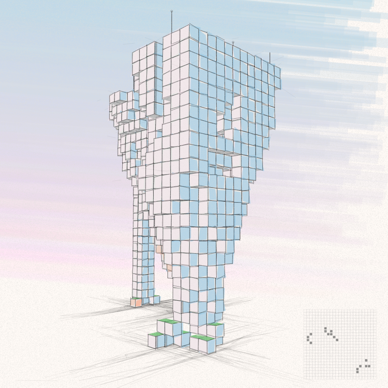 Cellular Skyscrapers #20 static token preview
