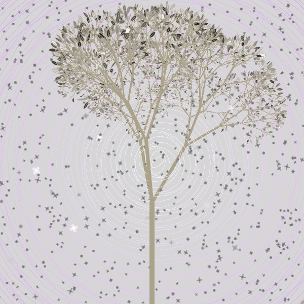 Tree in the Blizzard 雪中樹 #1 static token preview