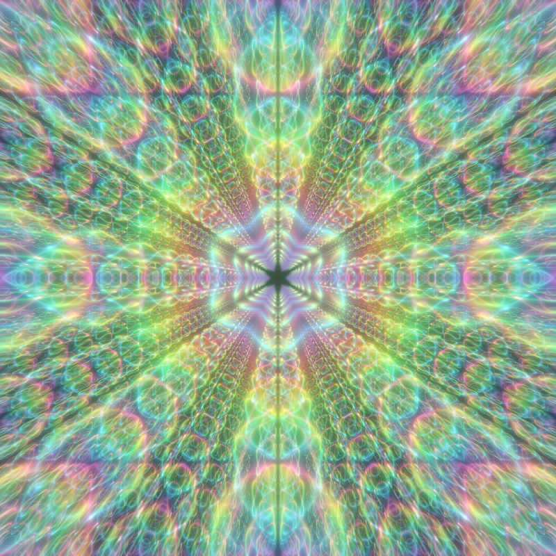 Fluorescent Hexagram #17 static token preview