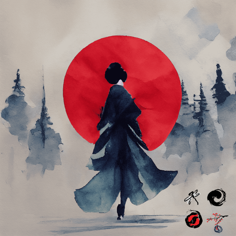 A walking geisha #15 static token preview