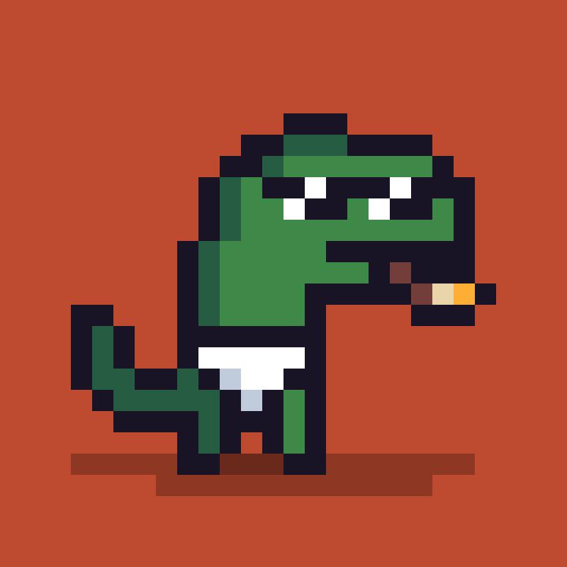 Pixel Dinos #19 static token preview