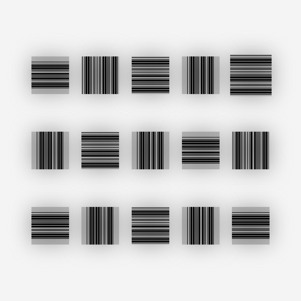 barcode(fxhash) #5 static token preview