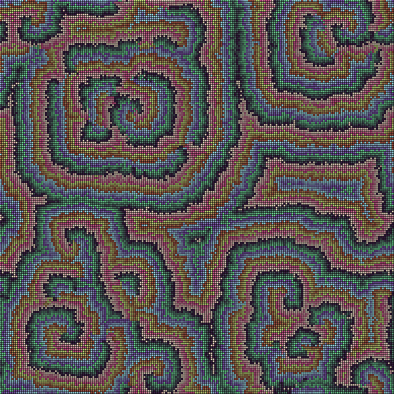 Reaction Diffusion Cellular Automata #24 static token preview