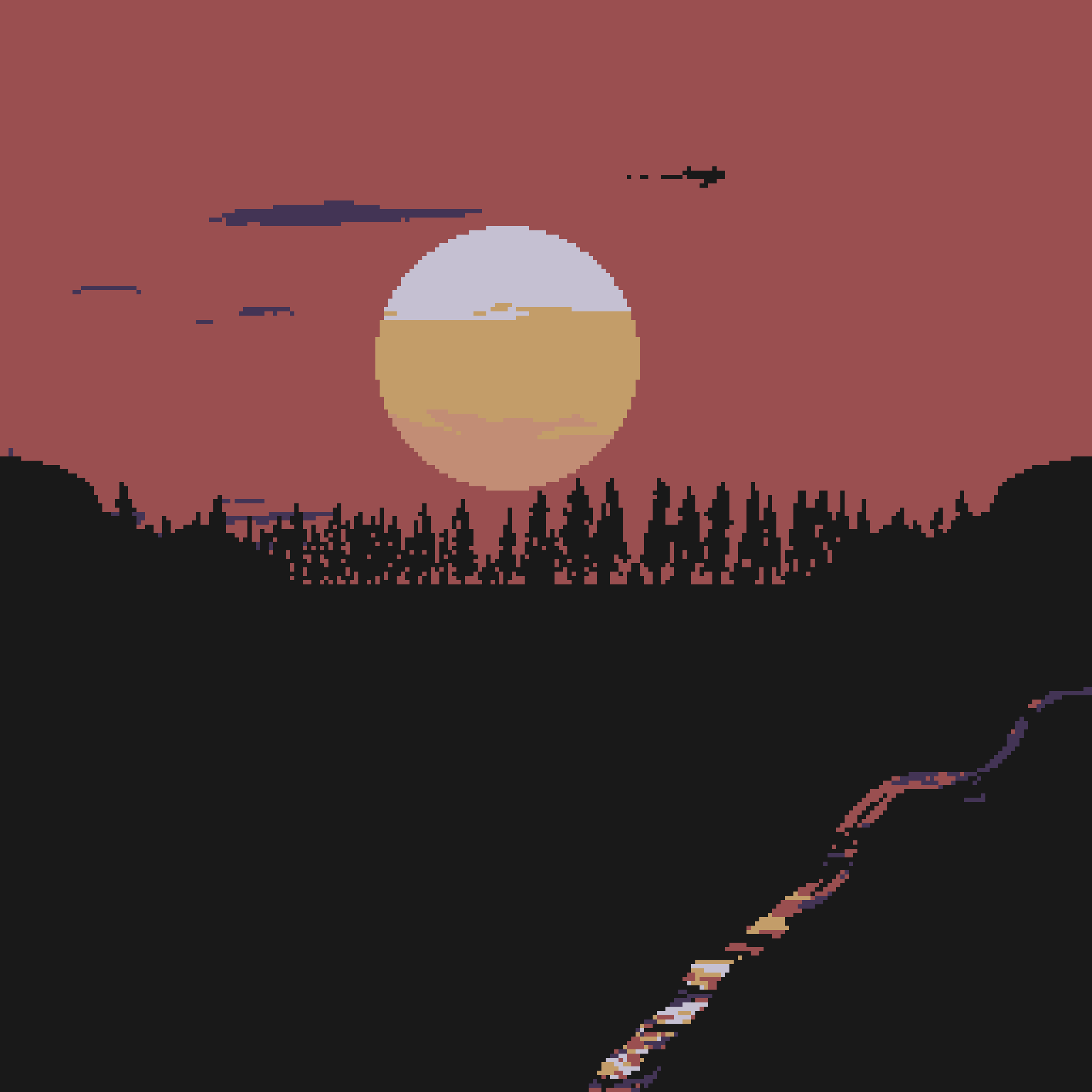 Pixel Sunset #11 static token preview