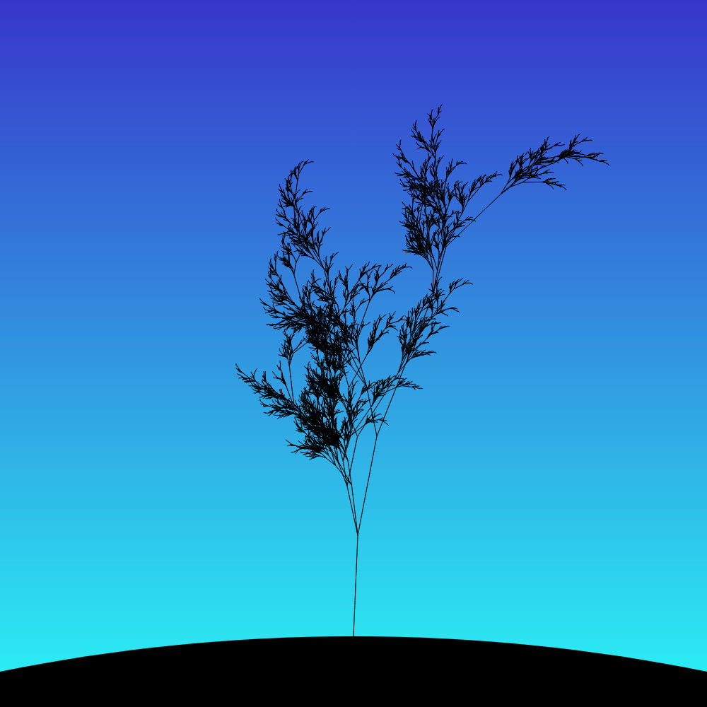 Fractal-Lsystem Tree #5 static token preview