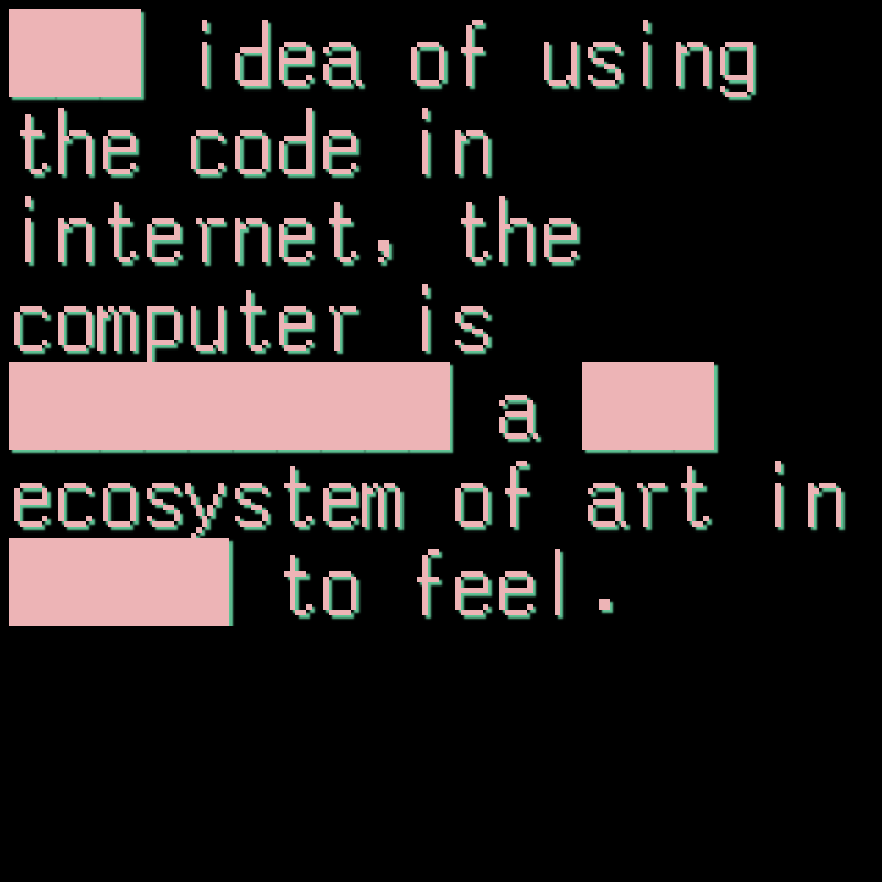 AI Sentences on Digital Art #4 static token preview