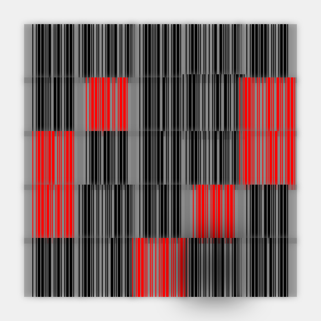 barcode(fxhash) #7 static token preview