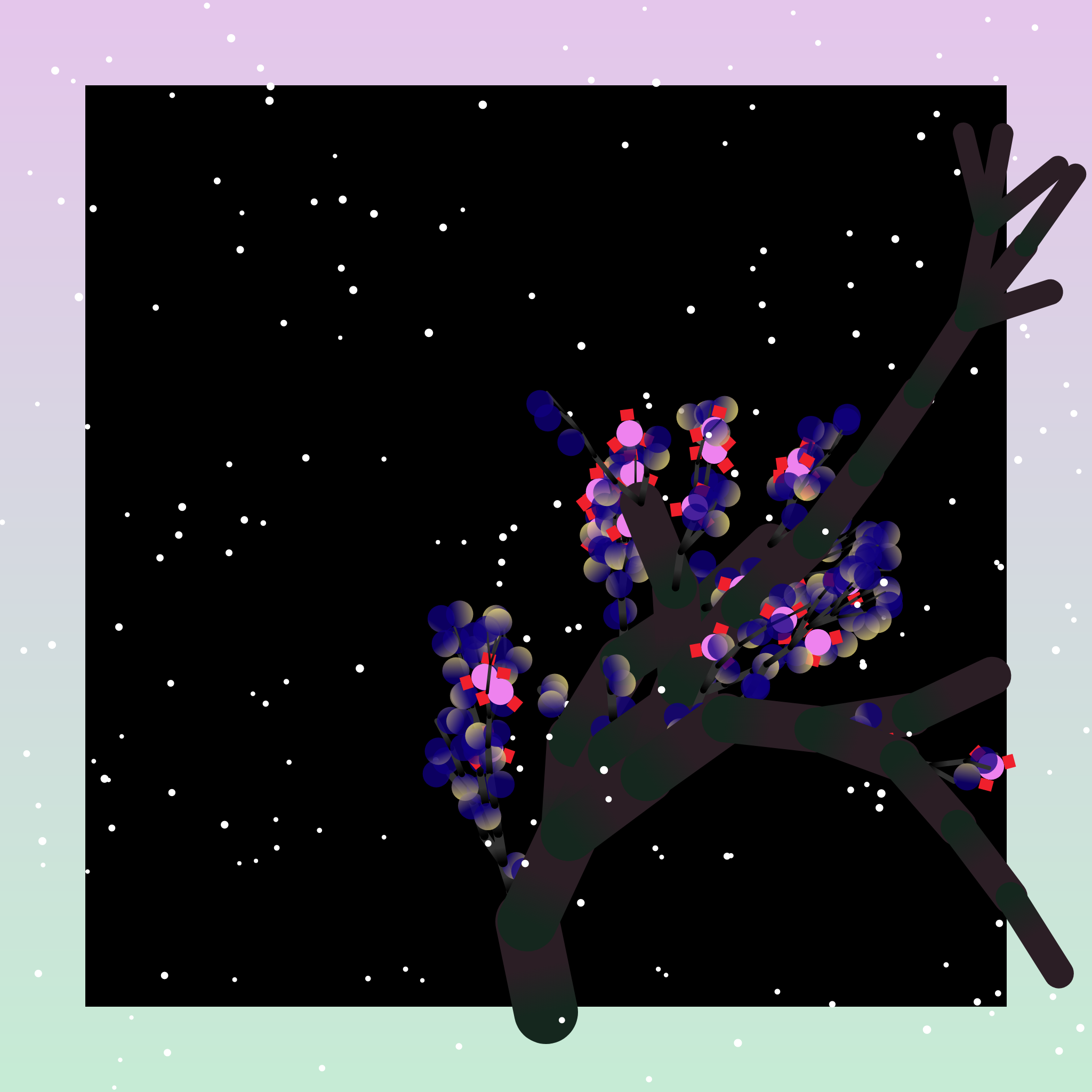 Some generative winter trees #1 static token preview