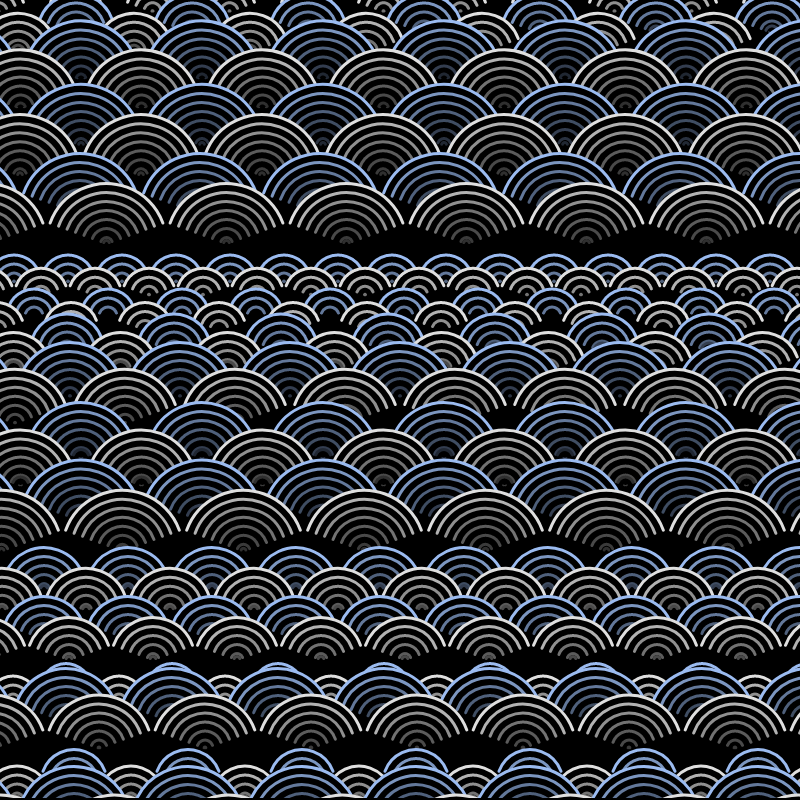 Japanese Wave Pattern 2.0 #6 static token preview