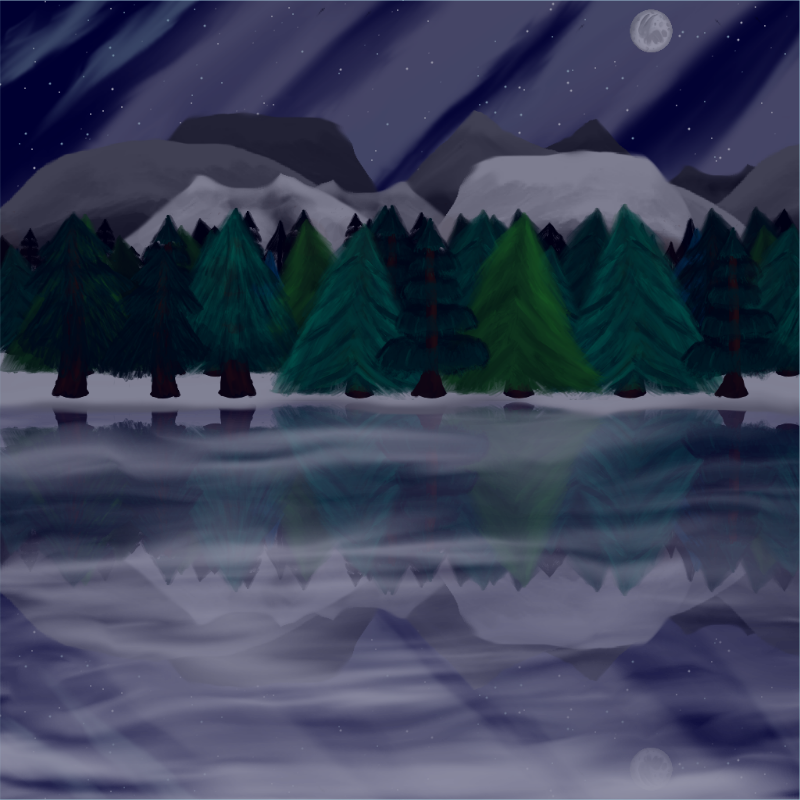 Moony Winter Lake #5 static token preview