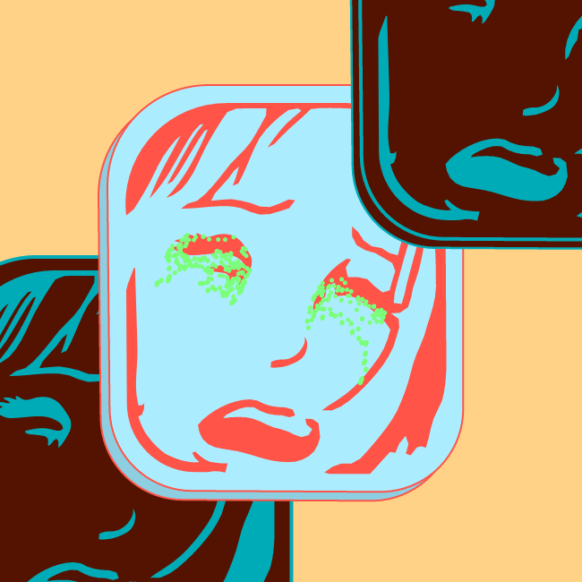 Card in the box "Crying girl" #18 static token preview
