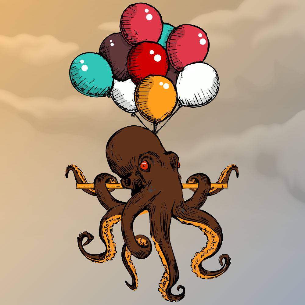 Flying Octupus #7 static token preview