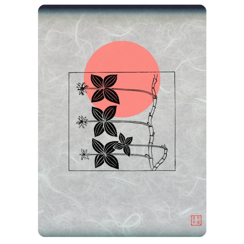 Zen flower card #10 static token preview