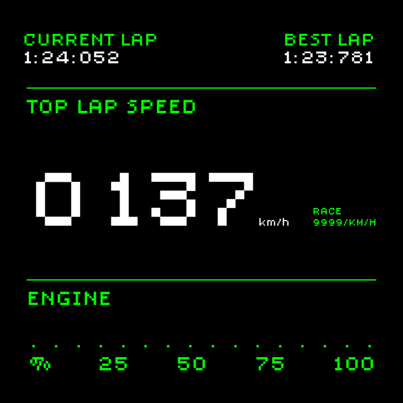F-1RacingTez #74 static token preview