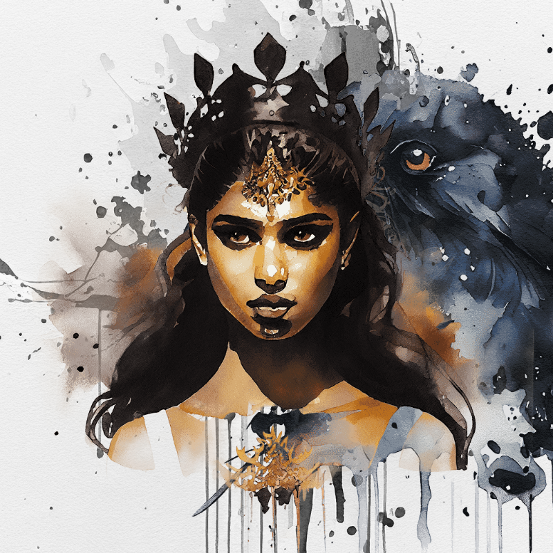 Shakti in Black #5 static token preview