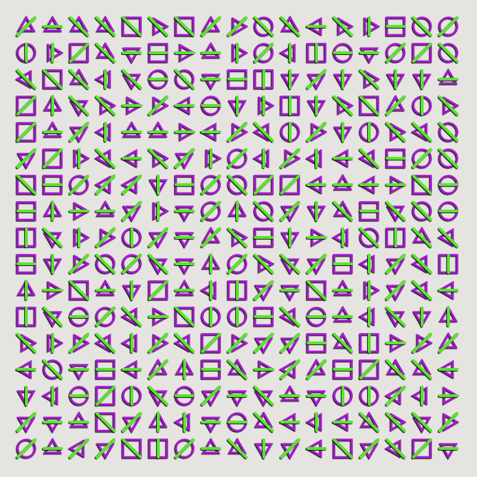 Geometric abstraction #23 static token preview
