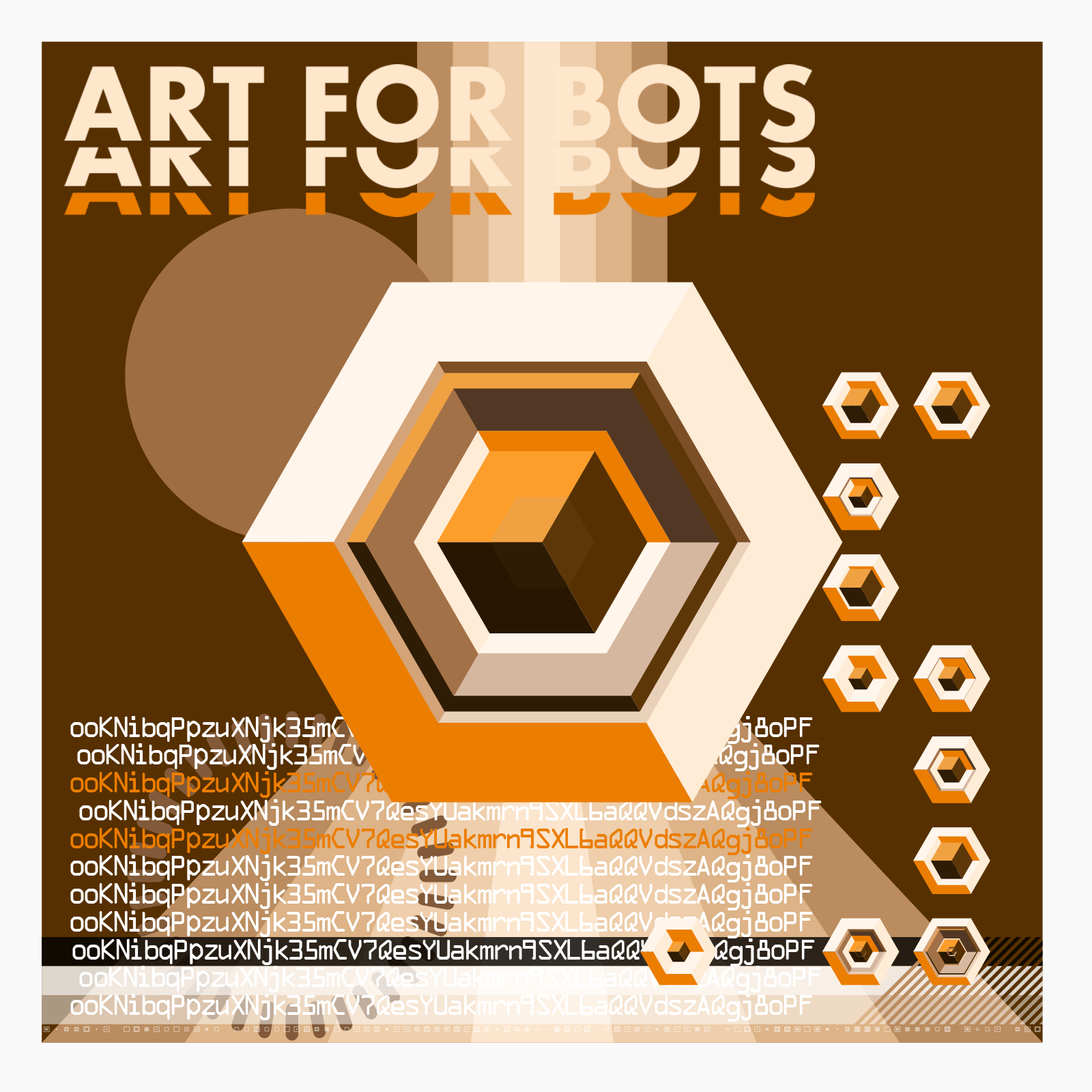 Hexagones - Art forBots forHumans forPrint #10 static token preview