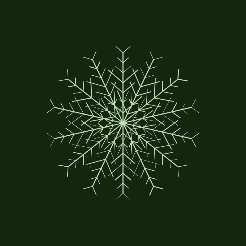 Minimalist Snowflakes #2 static token preview