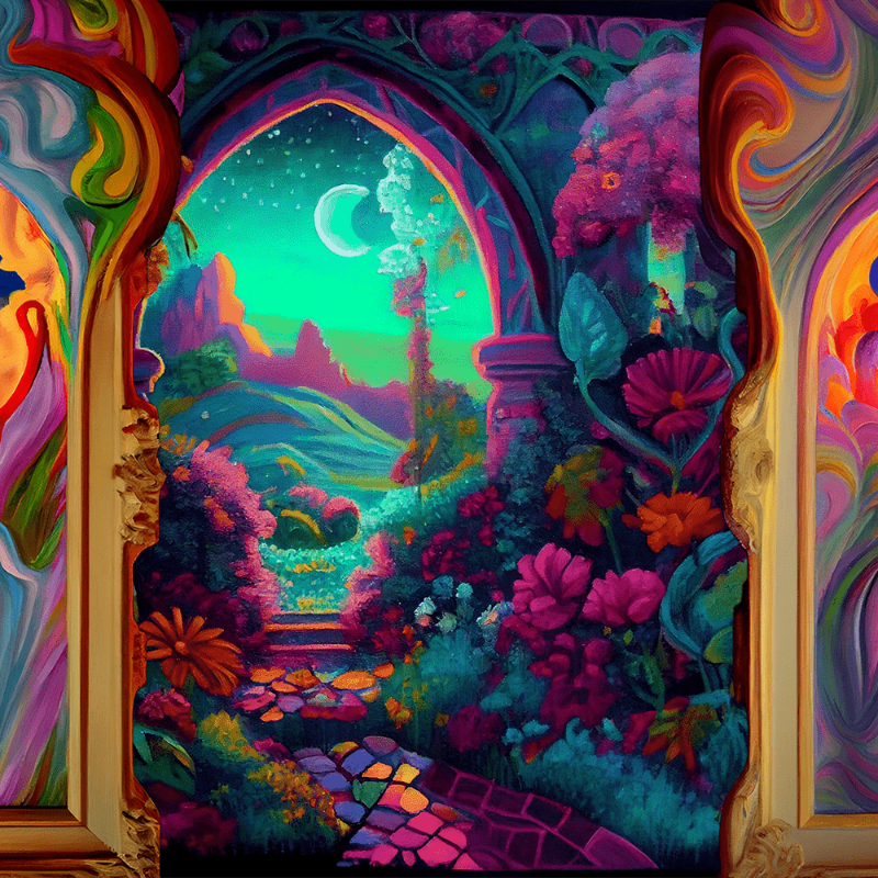 AI Psychedelic Garden #11 static token preview