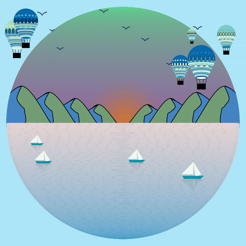 Sunset View #26 static token preview