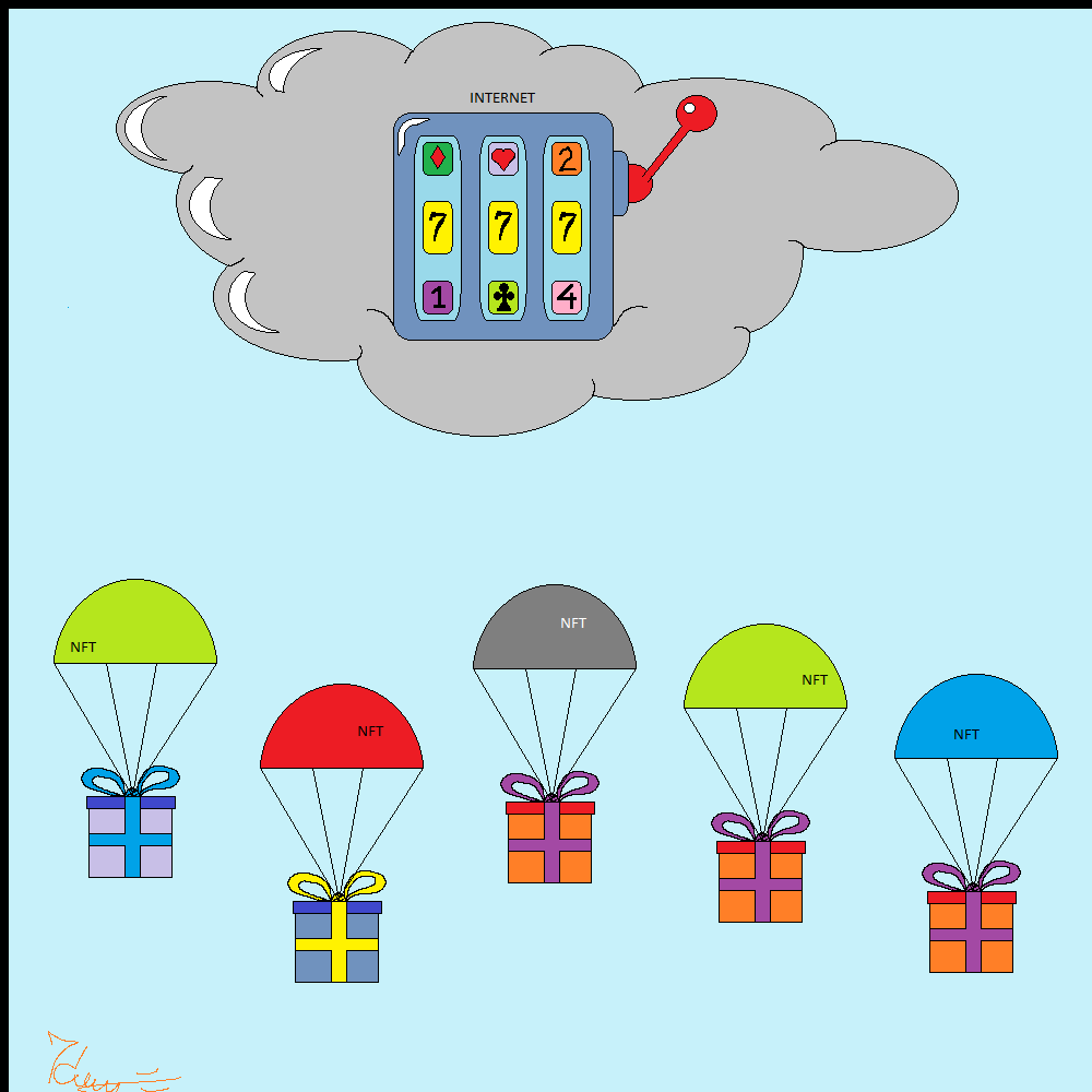 Rain of NFT airdrops #12 static token preview
