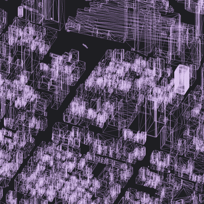 Wireframe City: Tokyo Shibuya #8 static token preview