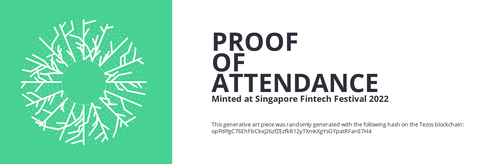 SFF2022 Proof of Attendance Token #813 static token preview