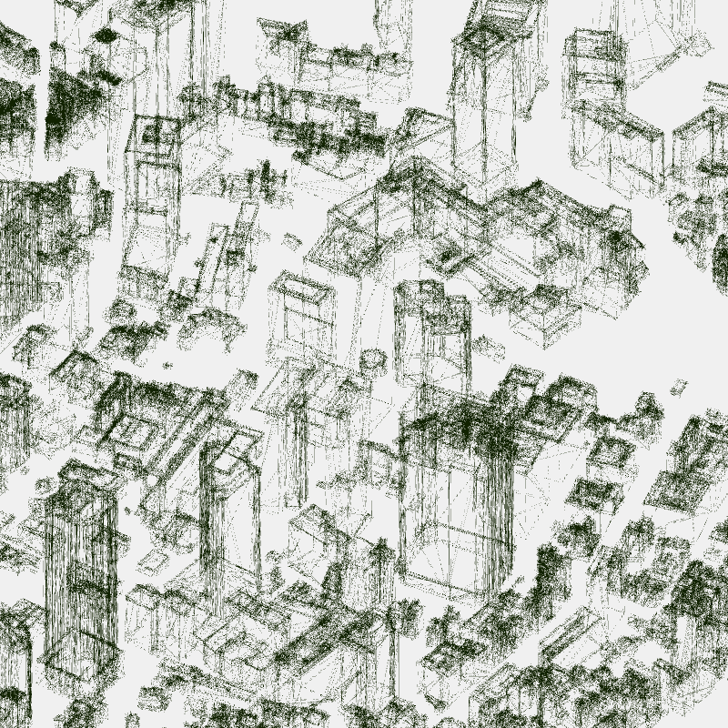 Algorithmic Drawing: Minato City Tokyo #43 static token preview